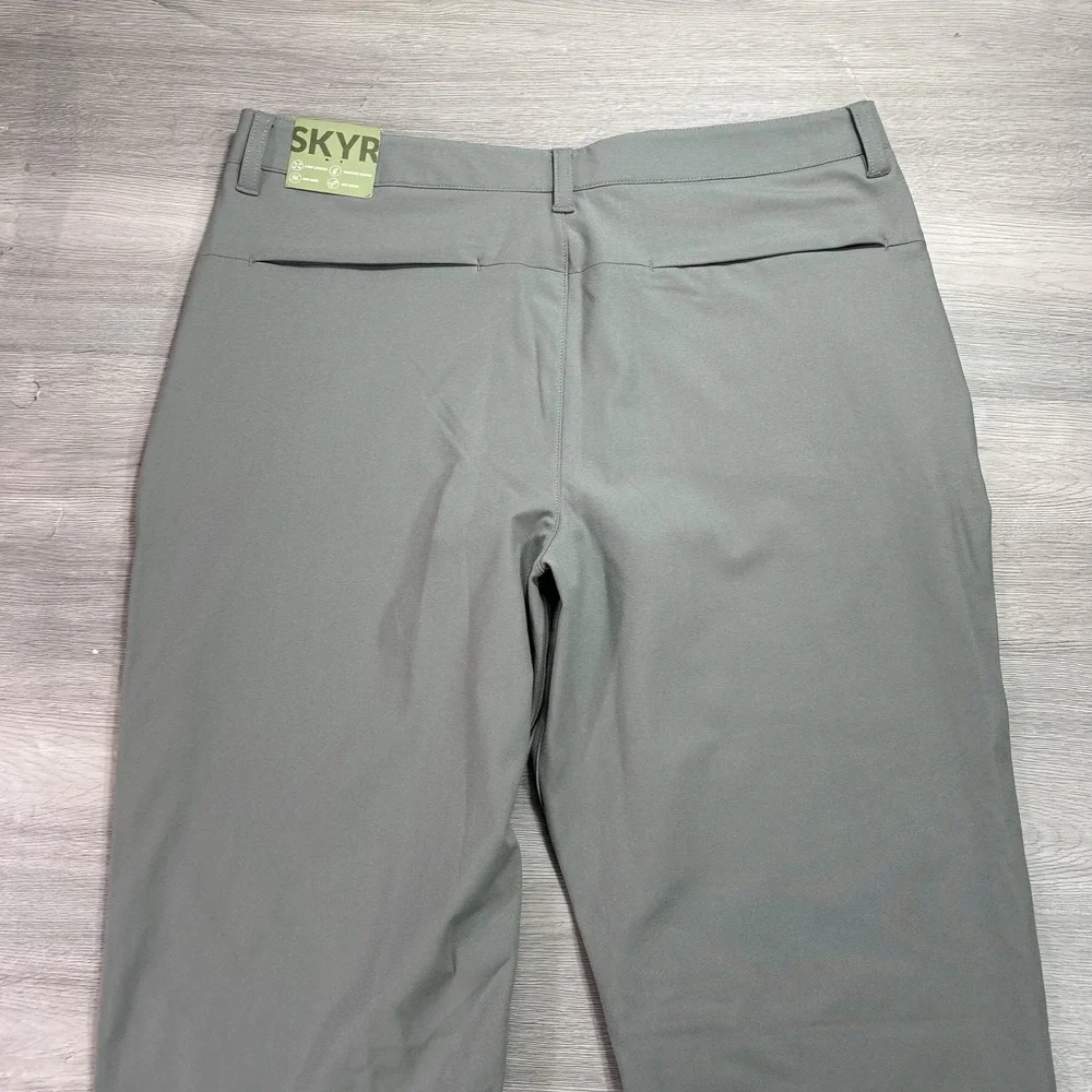 SKYR Pants Mens 32x32 Gray Slim Fit‎ Stretch Golf Khakis Moisture Wicking